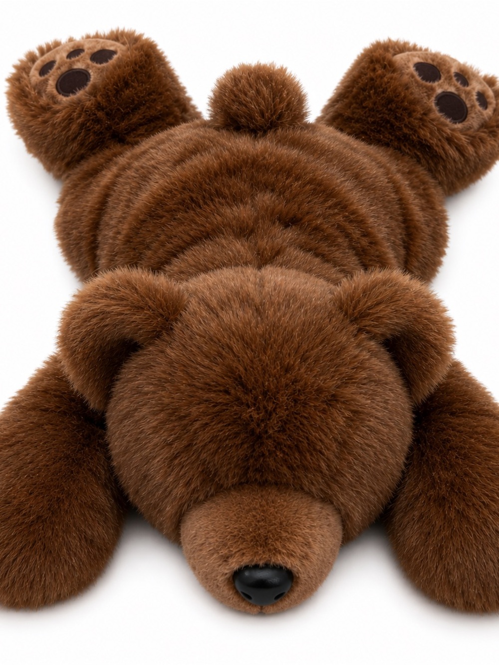 Ty Plush Classic 1996 Large Paws Brown 26” Grizzly Bear Stuffed Animal Laying